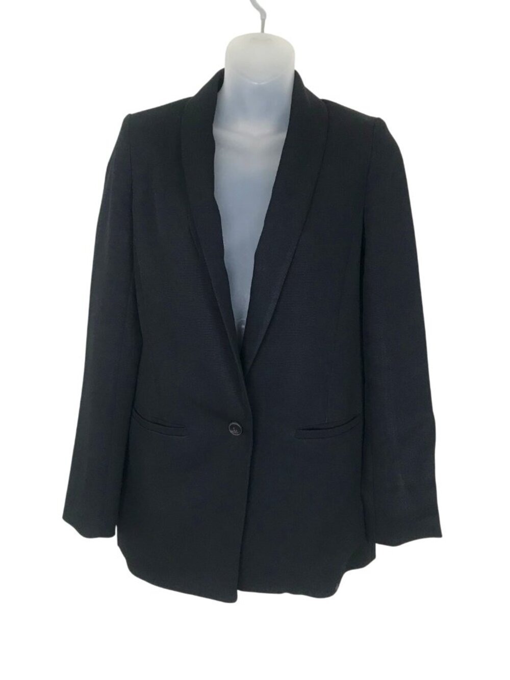 Aritzia Babaton Black One Button Blazer Size 0 - Picture 3 of 8